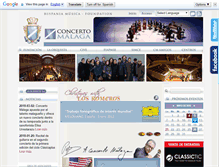 Tablet Screenshot of concertomalaga.com